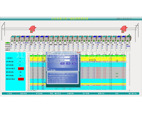 盘锦全自动龙门生产线监控管理系统